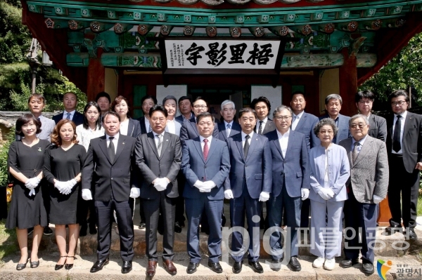 지난 5월 31일 충현박물관에서 오리문화제 헌화식이 열렸다./사진 광명시 제공