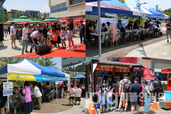 지난 7월 6일 올해 3번째 프리마켓 팔짱 행사가 열렸다. / 사진 광명시청소년수련관 제공