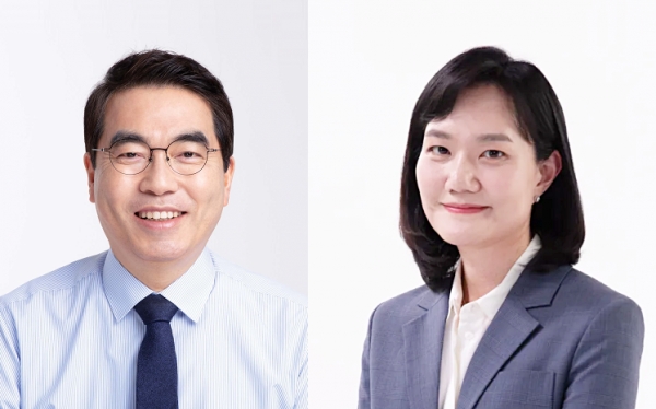 양기대 국회의원(왼쪽)과 김남희 변호사.